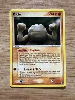 Pokemon TCG Ditto EX Delta Species Card 62/113 Regular Moderately Played - Image 1