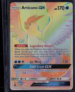 Articuno GX 171/168 Pokemon Celestial Storm Rainbow Rare Near Mint - Image 1