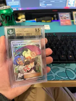 ✨2019 POKEMON SUN & MOON HIDDEN FATES #68 FULL ART/JESSIE & JAMES ✨ BGS 9.5 GEM - Image 1
