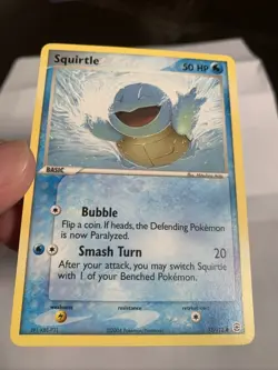 Pokemon Squirtle TCG EX FireRed & LeafGreen Card 83/112 Regular Common - Image 2