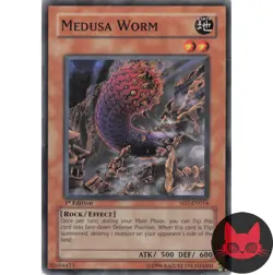 Yugioh Medusa Worm SD7-EN014 Common 1st Edition LP - Image 1