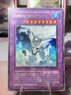 Yu-Gi-Oh Elemental Hero Absolute Zero Ultra Rare YG04-EN001 Packaging Misprint - Image 1