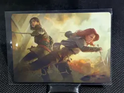 Mary Read and Anne Bonny (Gold Signature - Art Card) MtG: Assassins Creed #7/20 - Image 1