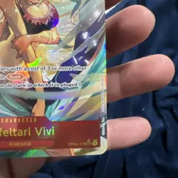 One Piece EN OP04-118 Nefeltari Vivi SEC Alt Art NM+ to MT - Image 4