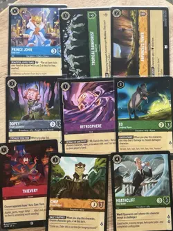 Disney Lorcana 50 CARD LOT - Various sets - NM - Image 1