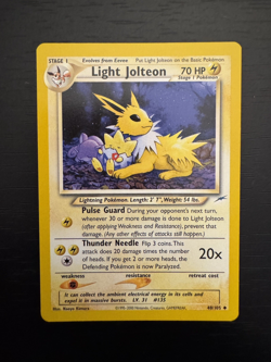 Light Jolteon Pokemon Card 48/105 Neo Destiny - Image 1