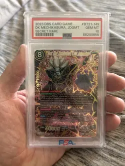 Dark King Mechikabura Last Judgement TCG Dragon Ball Super Card BT21-149 PSA 10 - Image 1
