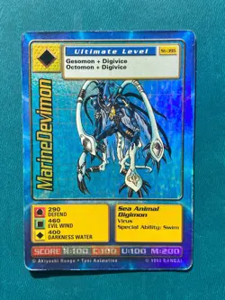 ST-39S MarineDevimon Digimon Card Digi-Battle Starter Deck Holo Foil DAMAGED - Image 1