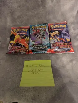Pokemon Trading Card Packs:2 Destined Rivals, 1 Journey Together. See Details - Image 1