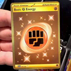 Pokemon Basic Fighting Energy 258/198 SV01 Scarlet & Violet Hyper Rare Foil Card - Image 1