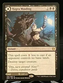 Magic the Gathering MTG Hagra Mauling / Hagra Broodpit - Rare - Image 1