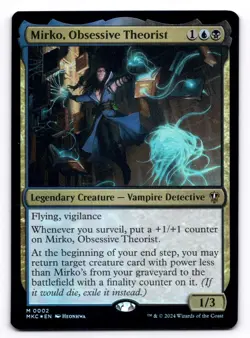 Mirko, Obsessive Theorist NM Commander: Murders at Karlov Manor 0002 MTG Foil - Image 1