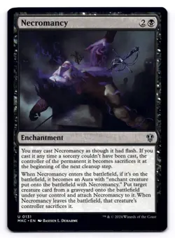 Necromancy NM Commander: Murders at Karlov Manor 0131 MTG Regular - Image 1