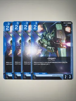 GD01-016 Jegan X4 Playset Gundam Card Game TCG CCG English - Image 1