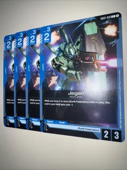 GD01-016 Jegan X4 Playset Gundam Card Game TCG CCG English - Image 3