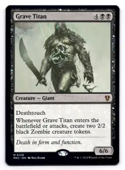 Grave Titan NM Commander: Murders at Karlov Manor 0129 MTG Regular - Image 1