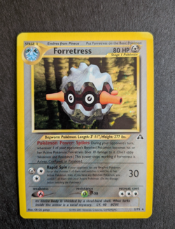 Forretress Holo 02/75 Neo Discovery 2001 Pokemon Card LP - Image 1
