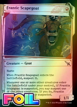 x1 Frantic Scapegoat MKM MTG 347 FOIL SHOWCASE UNCOMMON M/NM 1x - Image 1