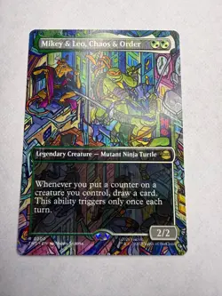Mikey & Leo, Chaos & Order (Borderless) Teenage Mutant Ninja Turtles Regular - Image 1