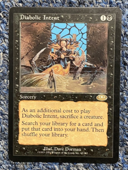 2001 Magic the Gathering~Diabolic Intent~ Planeshift#42/143~Rare~Lightly Played - Image 1