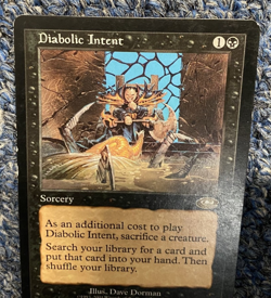 2001 Magic the Gathering~Diabolic Intent~ Planeshift#42/143~Rare~Lightly Played - Image 3