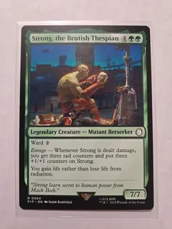 Strong, the Brutish Thespian - Fallout - LP - Rare - Legendary Creature - MTG - Image 1