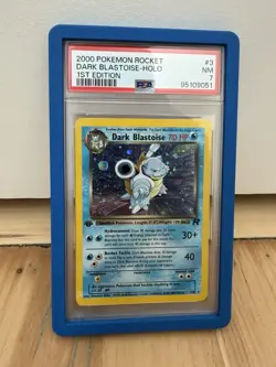 Dark Blastoise 1st Edition 3/82 Team Rocket (2000) HOLO (MASSIVE SWIRL!) Pokemon - Image 1