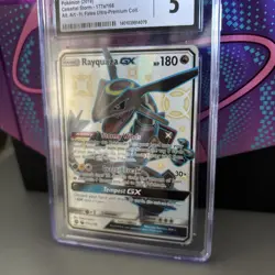 CGC 5 RAYQUAZA GX 177a CELESTIAL STORM HIDDEN FATES SUN MOON POKEMON EXCELLENT - Image 3