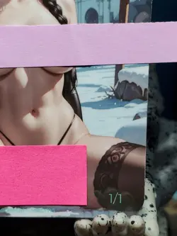 1/1 Only 1 Made Wednesday Addams Family Spicy Topless Lonestar Customs Card - Image 4
