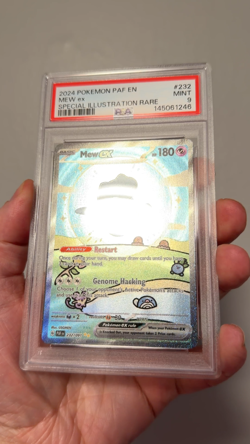 Pokemon Mew ex 232/091 Special Illustration Rare Paldean Fates PSA 9 Bubble Mew - Image 2