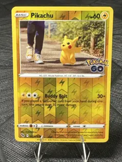 Pikachu 027/078 Pokemon GO Reverse Holo - Image 2