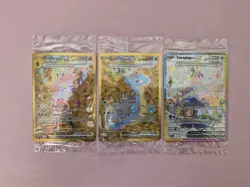 (3 Sealed) Terapagos 165, Cinderace 163, Lapras 164 Pokemon Promo SVP Black Star - Image 1