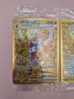 (3 Sealed) Terapagos 165, Cinderace 163, Lapras 164 Pokemon Promo SVP Black Star - Image 2