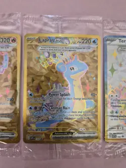 (3 Sealed) Terapagos 165, Cinderace 163, Lapras 164 Pokemon Promo SVP Black Star - Image 3
