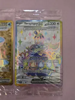 (3 Sealed) Terapagos 165, Cinderace 163, Lapras 164 Pokemon Promo SVP Black Star - Image 4