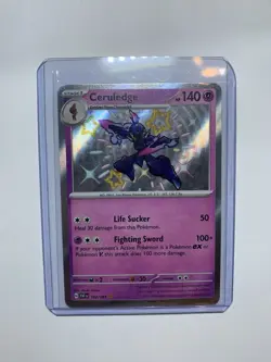 Pokemon Ceruledge 162/091 SV: Paldean Fates Shiny Rare Holo Stage 1 140 HP - Image 1
