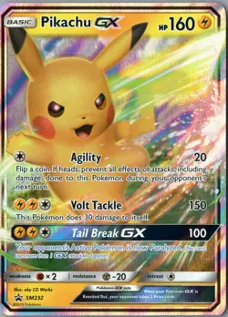 Pikachu GX Promo SM Promos SM232 NM Holofoil - Pokemon - Image 1
