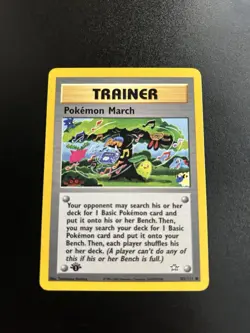 Pokemon March 1st Edition 102/111 Neo Genesis Trainer Tomokazu Komiya Art NM - Image 1