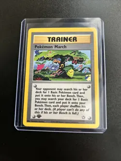 Pokemon March 1st Edition 102/111 Neo Genesis Trainer Tomokazu Komiya Art NM - Image 3