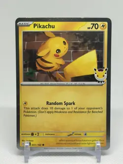 Pikachu 051/162 Promo 2026 Pokemon Day 30th Anniversary NM - Image 1
