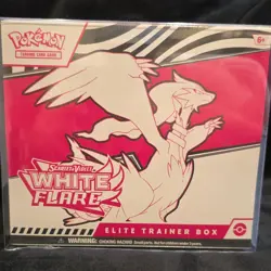 Pokemon Scarlet & Violet White Flare Elite Trainer Box Reshiram Tornadus Keldeo - Image 1