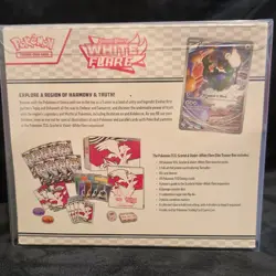 Pokemon Scarlet & Violet White Flare Elite Trainer Box Reshiram Tornadus Keldeo - Image 2