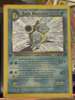 Pokemon TCG Dark Blastoise Holo Rare 1st Edition - Image 1