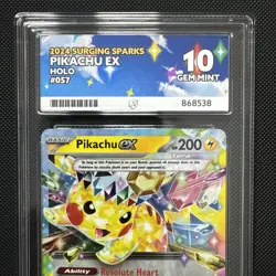 Pikachu EX 057/191 Sv08: Surging Sparks Holo - Pokemon TCG - Ace 10 - Image 2