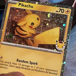 DOUBLE SWIRL 🌀 Pikachu 051 /162 2026 Pokemon Day 30th Anniversary Promo Cosmos - Image 1