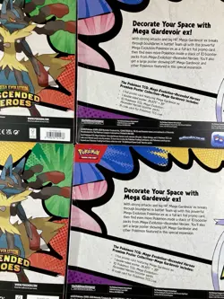 LOT OF 4 Pokemon Ascended Heroes Premium Poster Collection Gardevoir & Lucario - Image 4