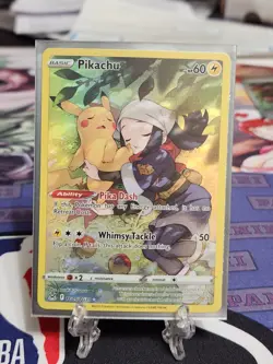 Pokemon Pikachu TG05/TG30 Ultra Rare Full Art Holo Swsh11 Lost Origin - Image 1