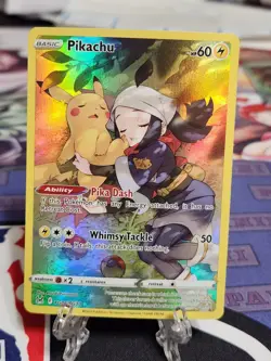 Pokemon Pikachu TG05/TG30 Ultra Rare Full Art Holo Swsh11 Lost Origin - Image 3