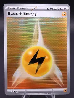 2025 Pokemon Basic Lightning Energy SVE EN 020 Tinsel Holo NM Scarlet & Violet - Image 1