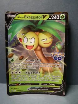 Alolan Exeggutor V SWSH225 Full Art Holo Pokemon Go 2022 - Image 1